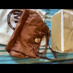 Mk brown leather bag